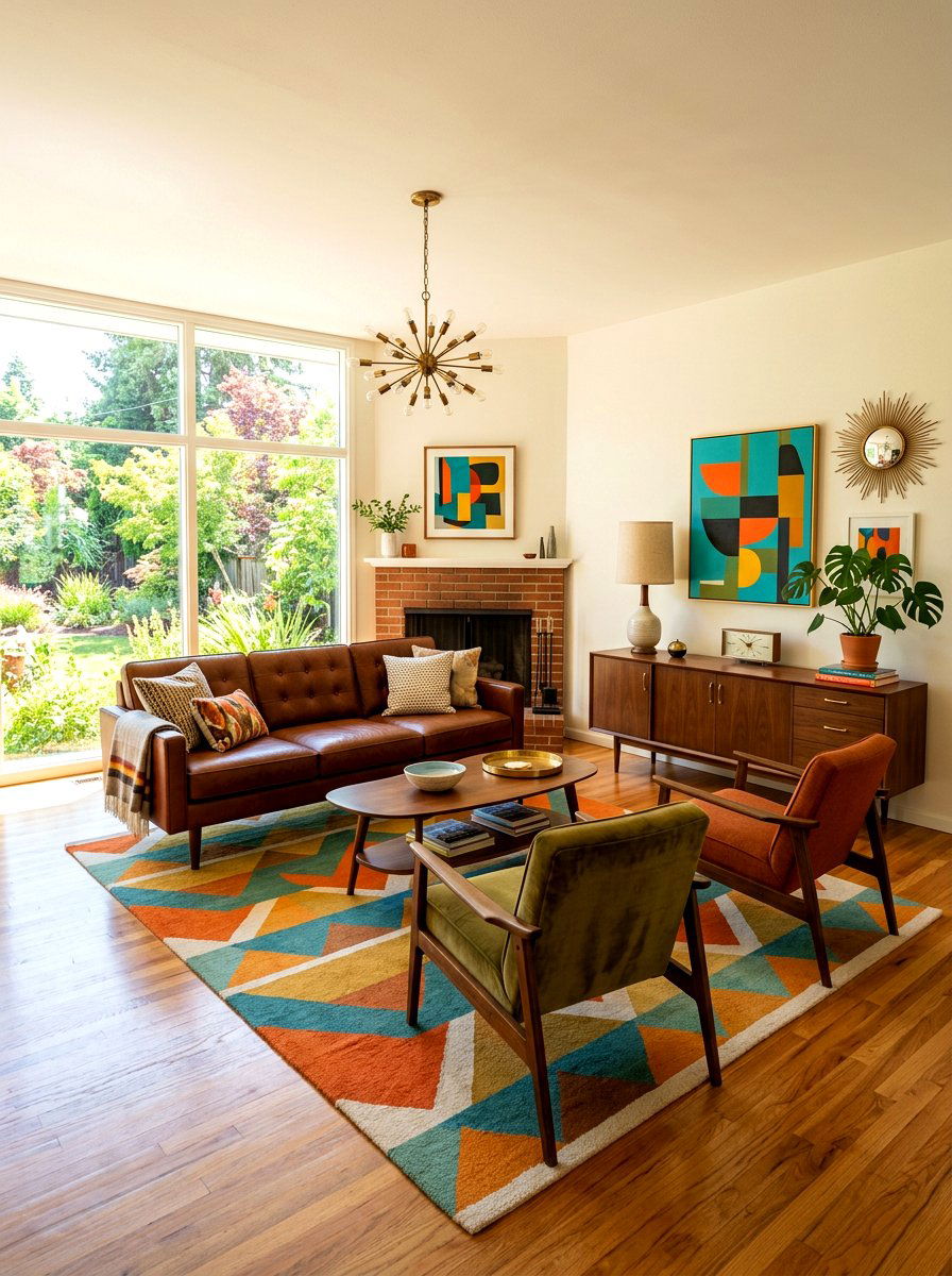 Mid Century Living Room - 30 cozy living room ideas