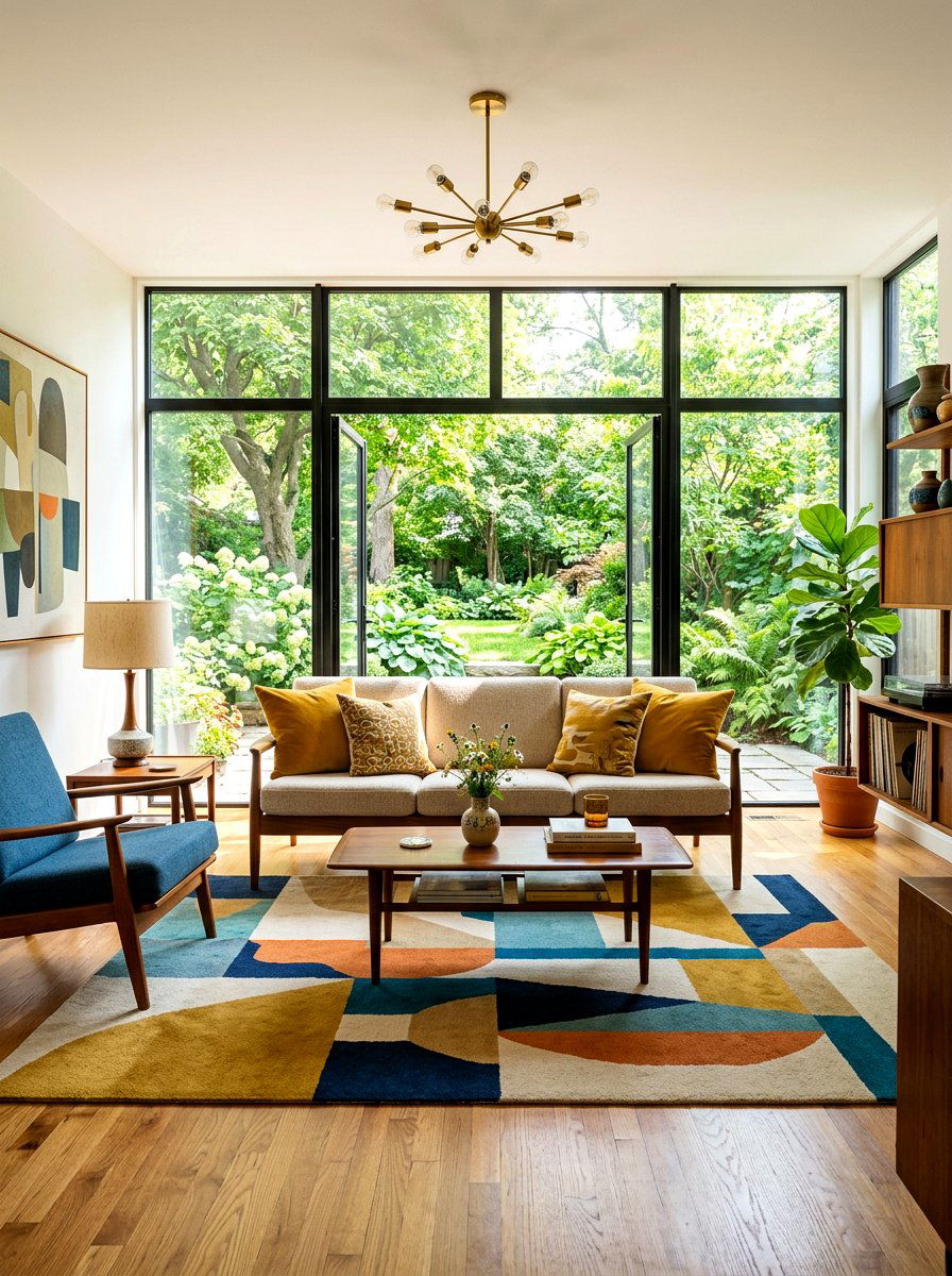 Mid Century Living - 30 unoptimized cozy home ideas
