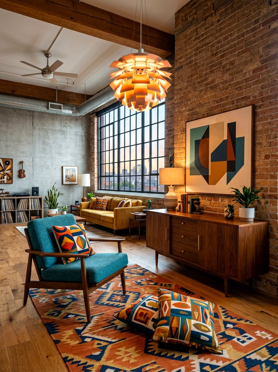 Mid Century Loft - 30 upstairs loft ideas