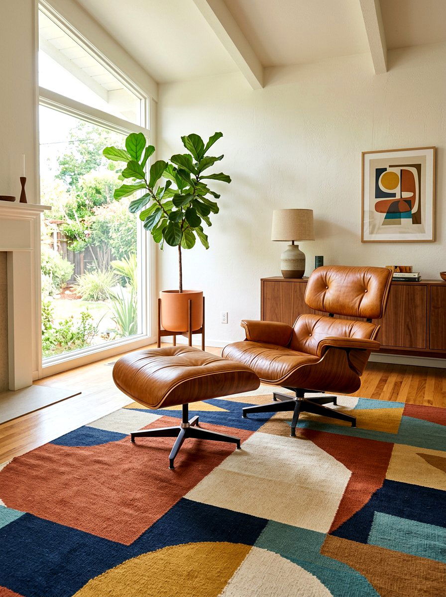 Mid Century Lounge Chair - 30 bedroom sitting area ideas
