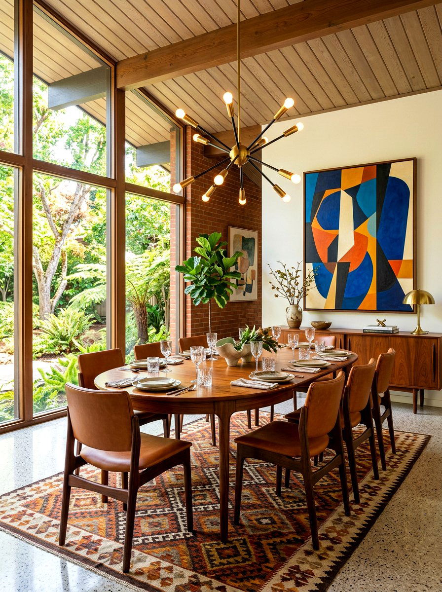 Mid Century Luxury Dining Room - 30 old money dining room decor ideas