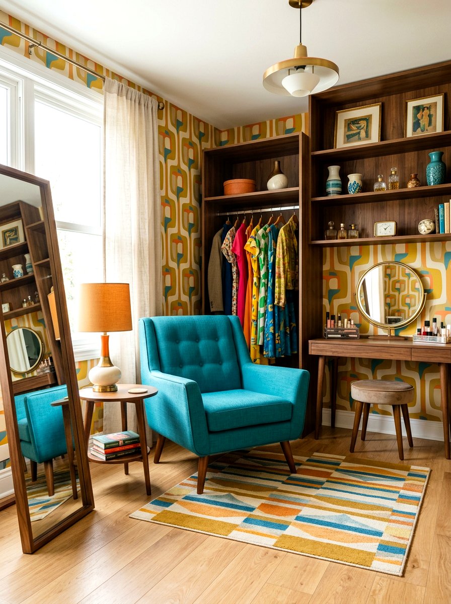 Mid Century Modern Armchair - 30 dressing room seating ideas