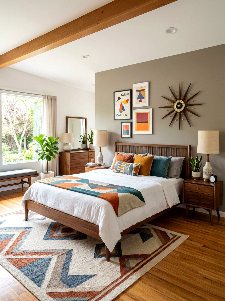 Mid Century Modern Bedroom - 30 cute bedroom decor ideas