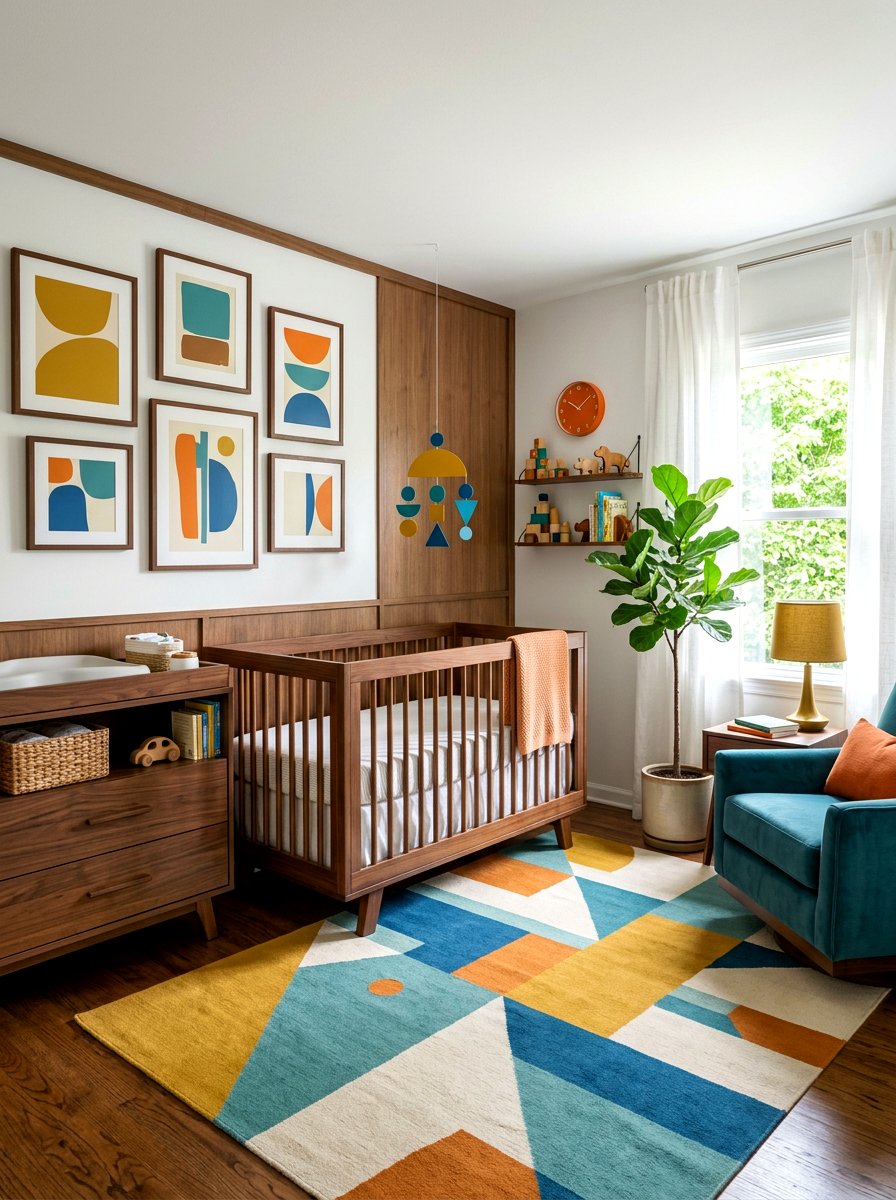 Mid Century Modern Boy Nursery - 30 boy nursery ideas