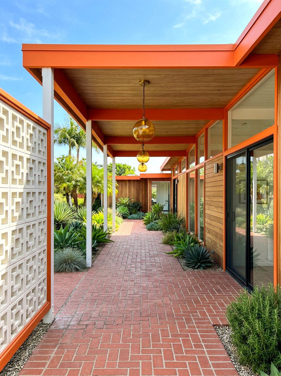Mid Century Modern Breezeway - 30 breezeway exterior ideas aesthetic