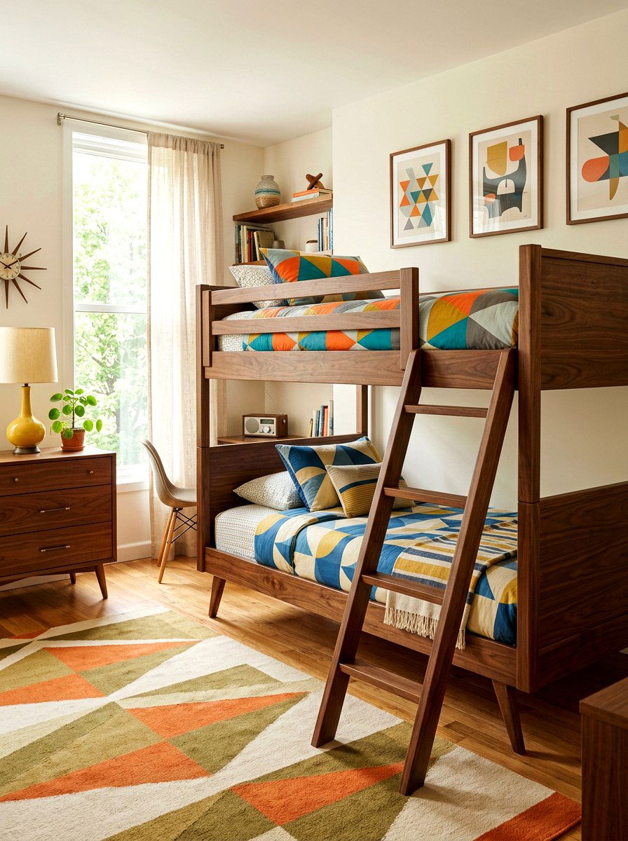 Mid Century Modern Bunk Bed - 30 bunk bed ideas