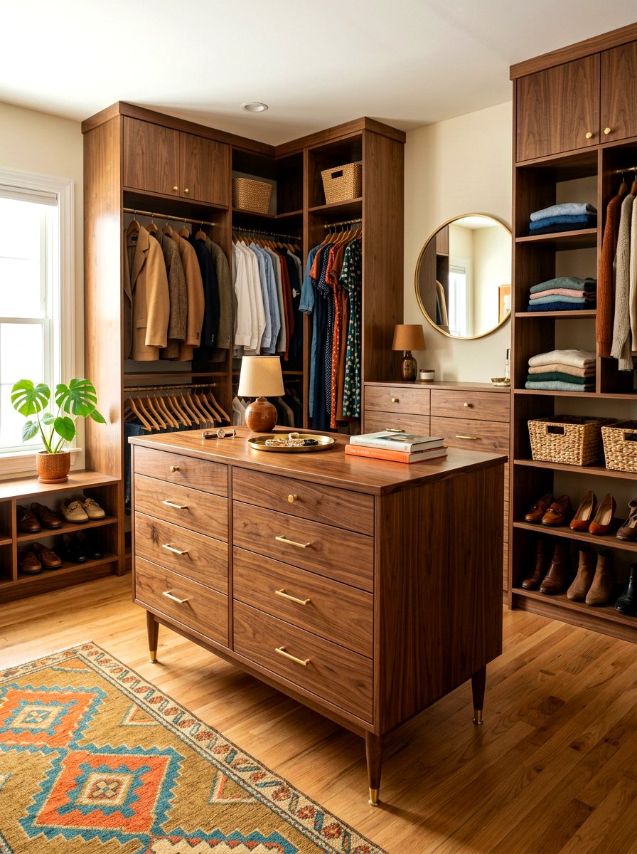 Mid Century Modern Closet Island - 30 closet island ideas