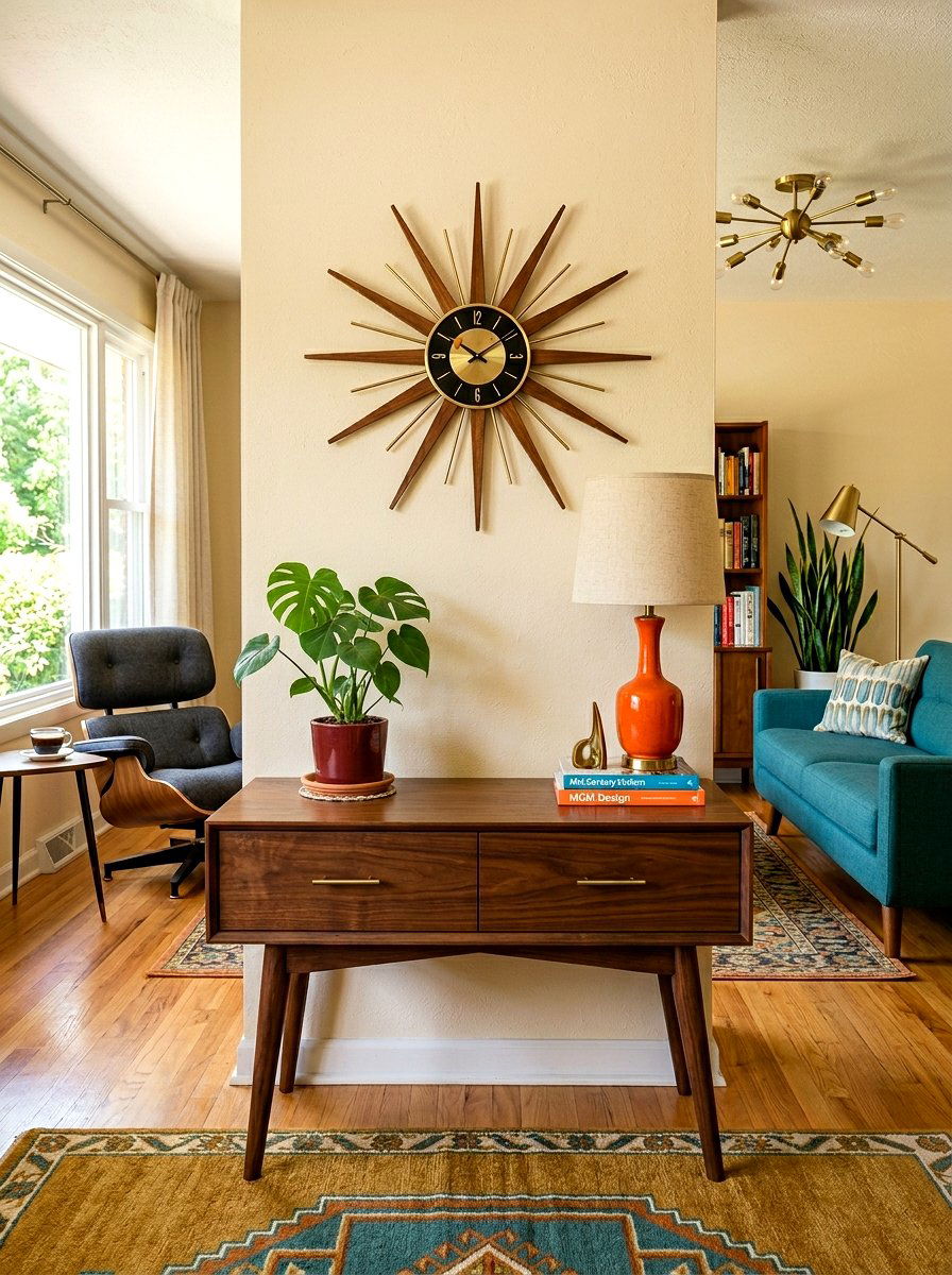 Mid Century Modern Console - 30 narrow console table ideas