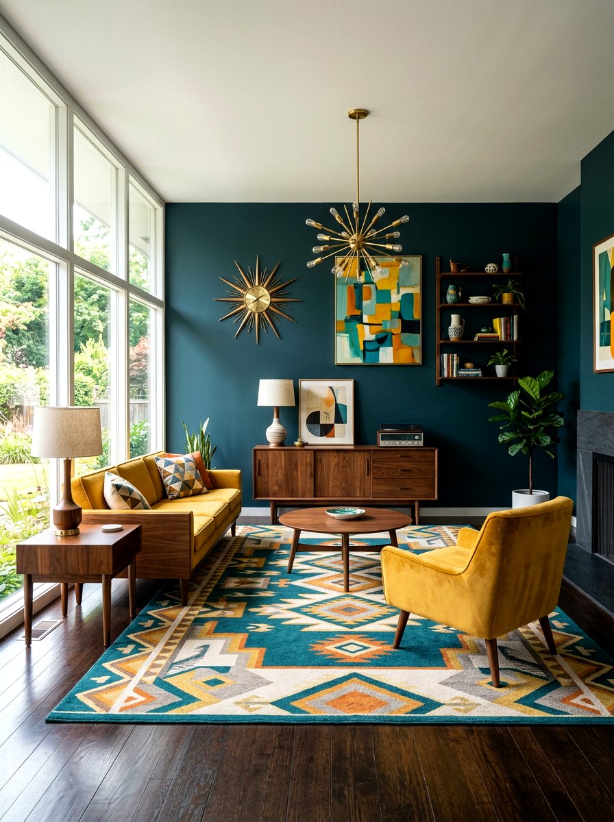 Mid Century Modern Dark Room - 30 moody bedroom ideas