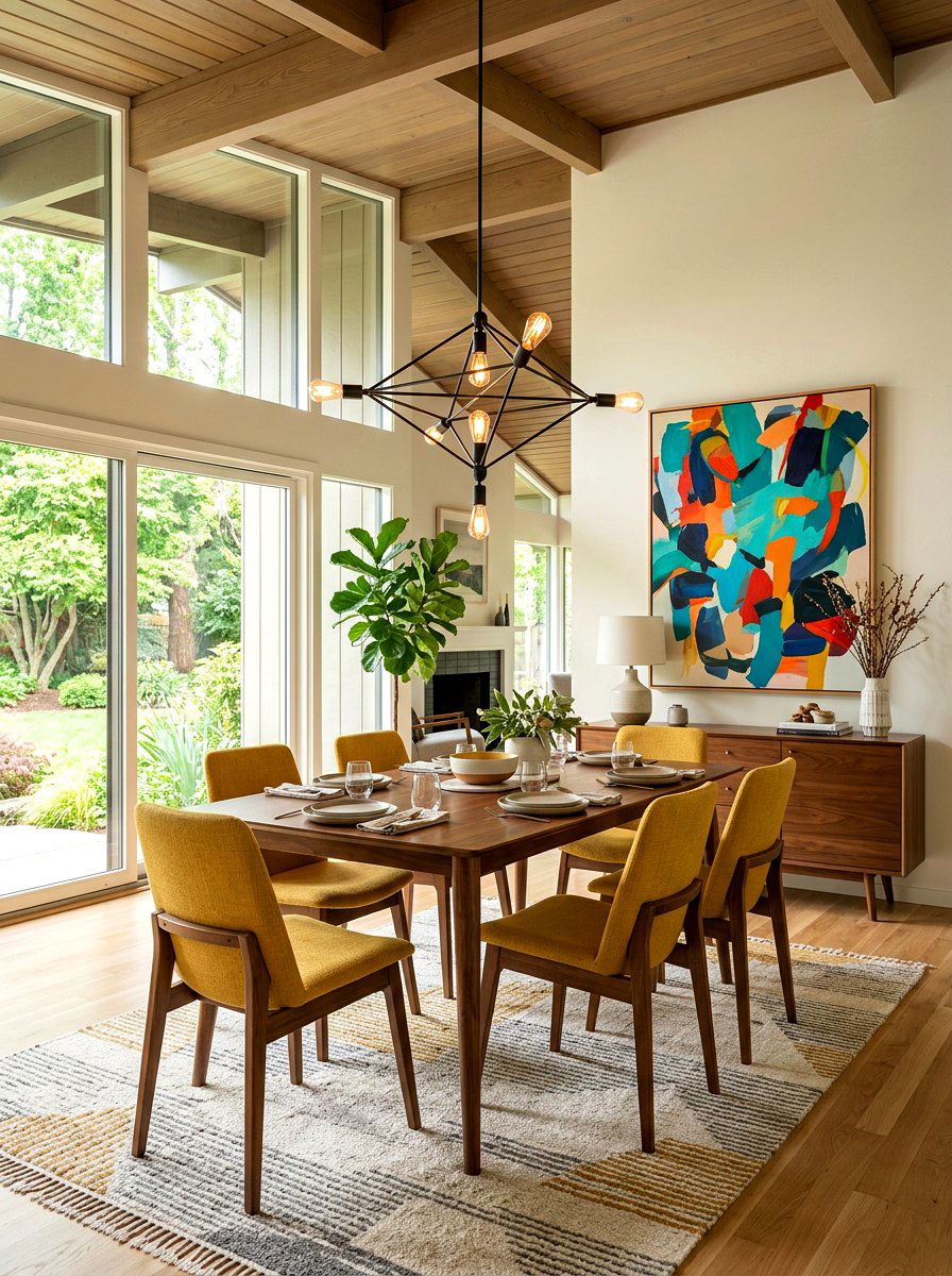 Mid Century Modern Dining - 30 elegant dining room ideas