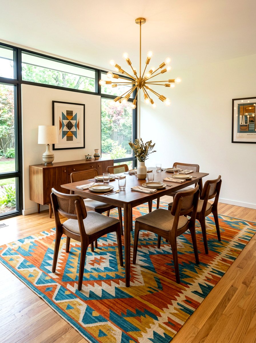 Mid Century Modern Dining - 30 open dining room ideas