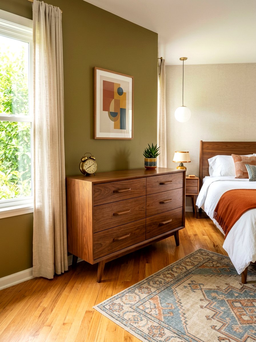 Mid Century Modern Dresser - 30 guest room dresser ideas