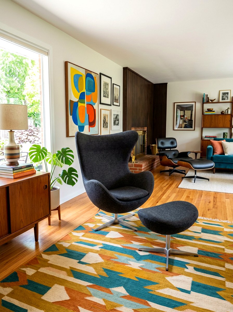 Mid Century Modern Egg Chair - 30 cozy cocoon chair ideas