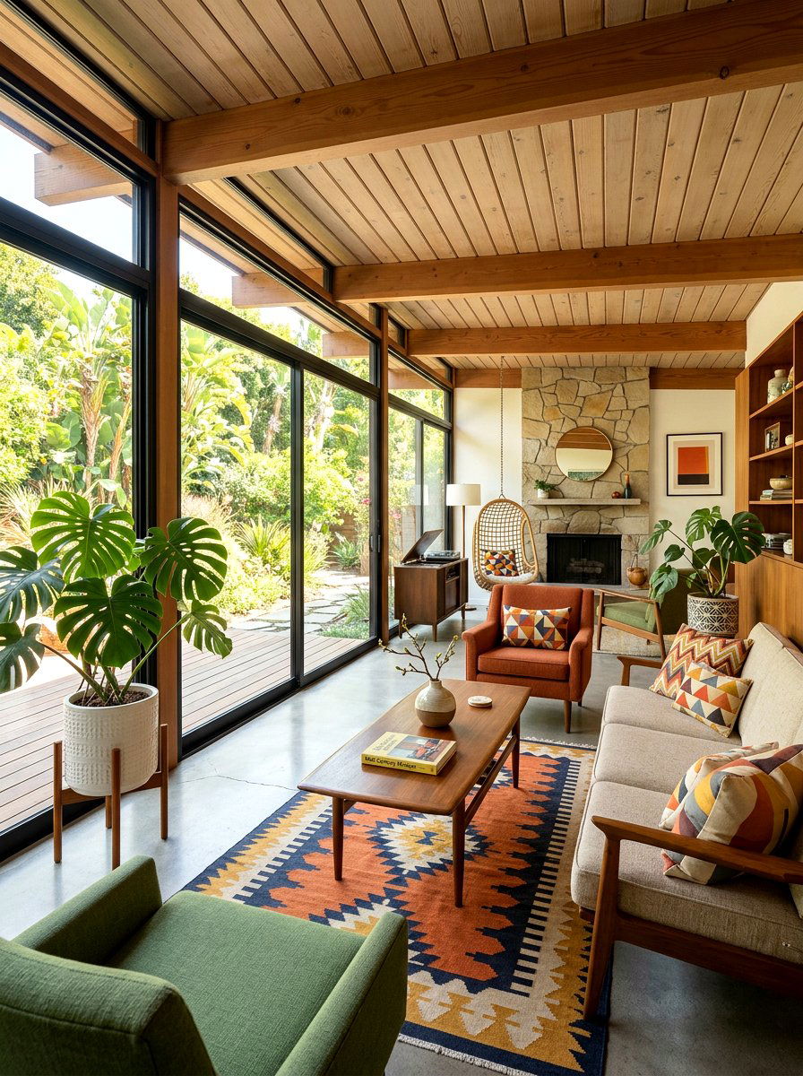 Mid Century Modern Enclosed Patio - 30 enclosed patio garden ideas