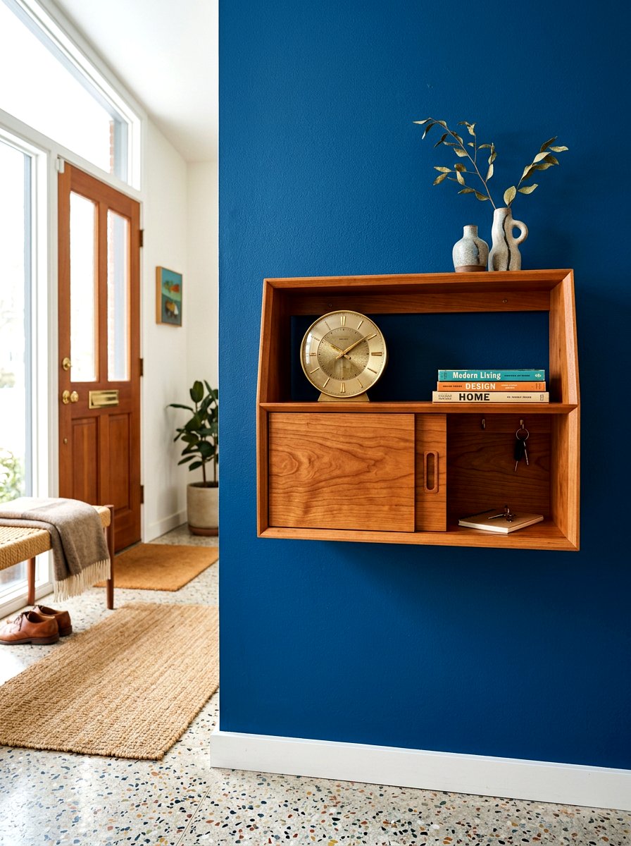 Mid Century Modern Entry Shelf - 30 wall mounted entry shelf ideas aesthetic