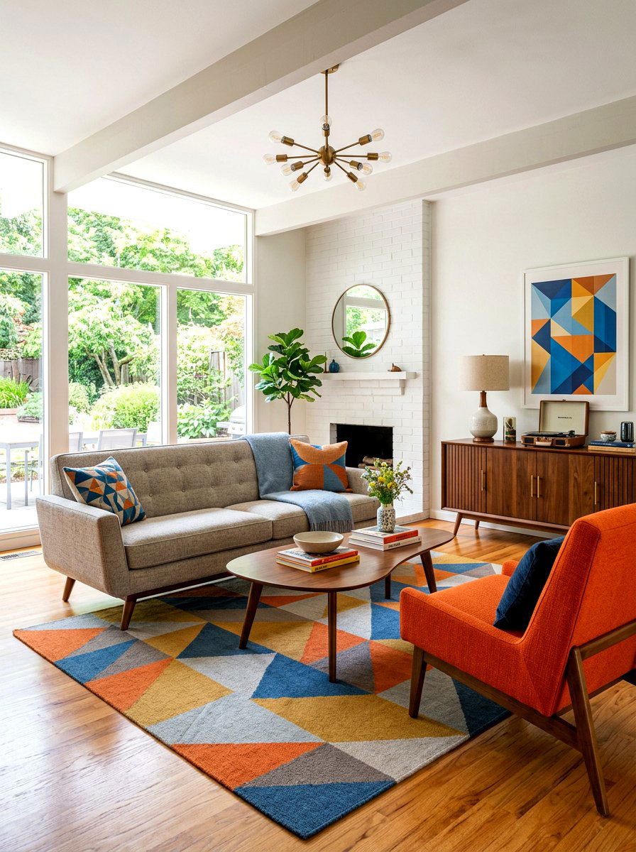 Mid Century Modern Family Room - 30 family room decor ideas