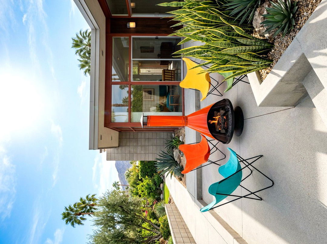 Mid Century Modern Fire Pit - 30 sunken fire lounge ideas