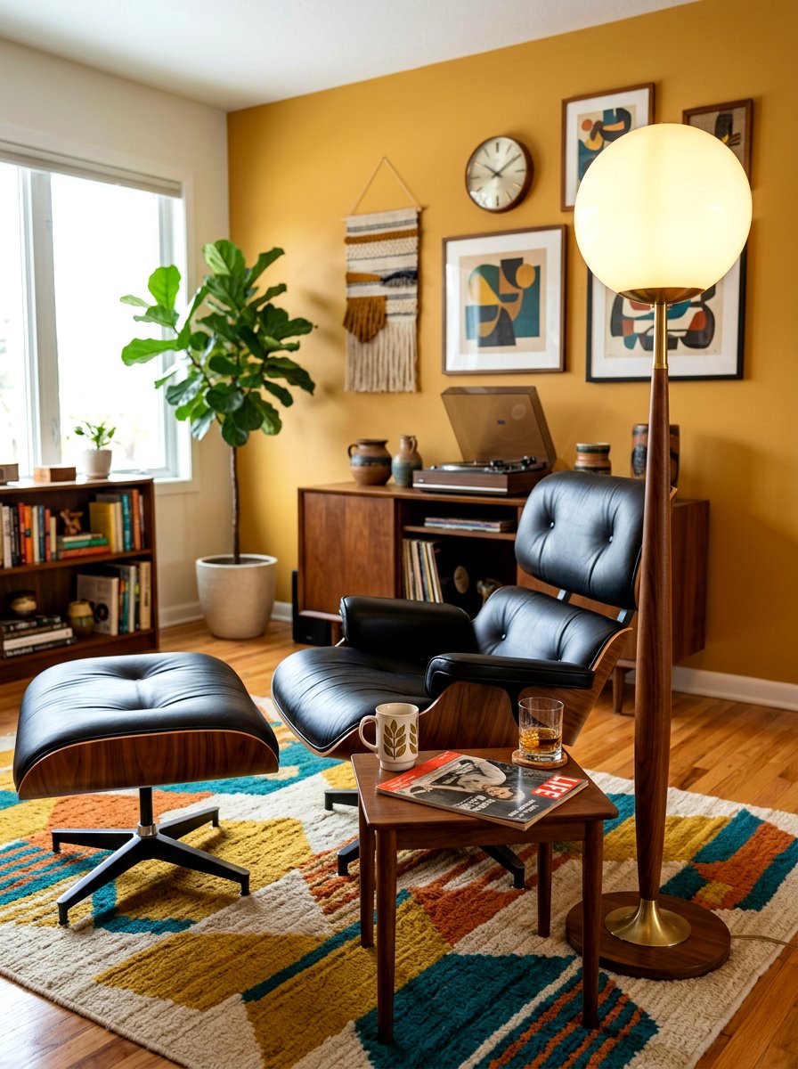 Mid Century Modern Floor Lamp - 30 lamp only room ideas