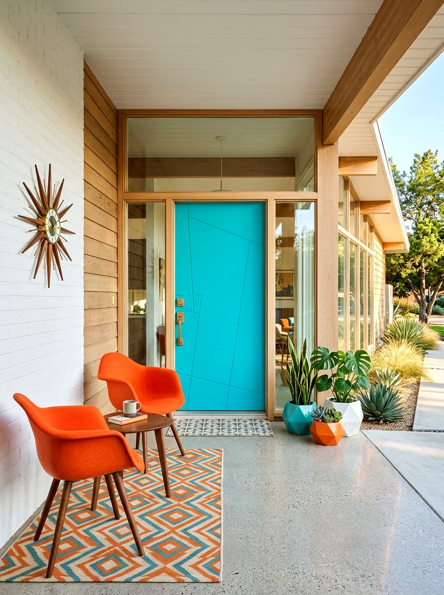 Mid Century Modern Front Porch - 30 front porch decor ideas