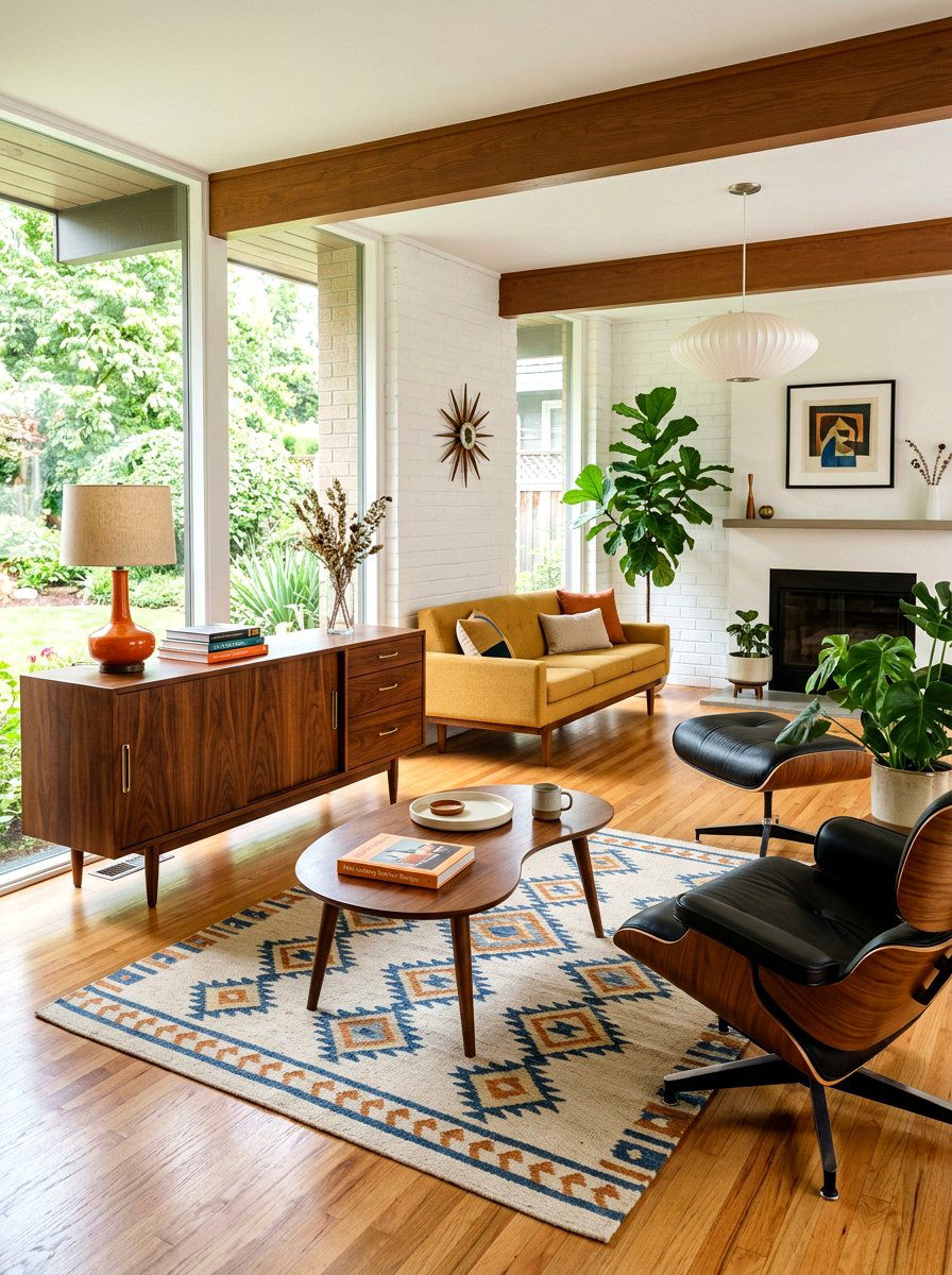 Mid Century Modern Furniture - 30 collected apartment decor ideas