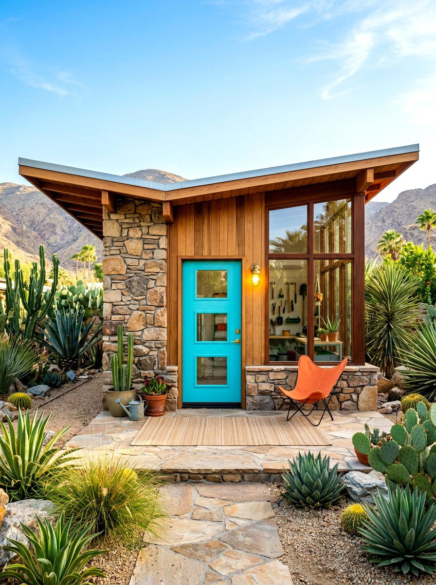 Mid Century Modern Garden Shed - 30 modern garden shed ideas