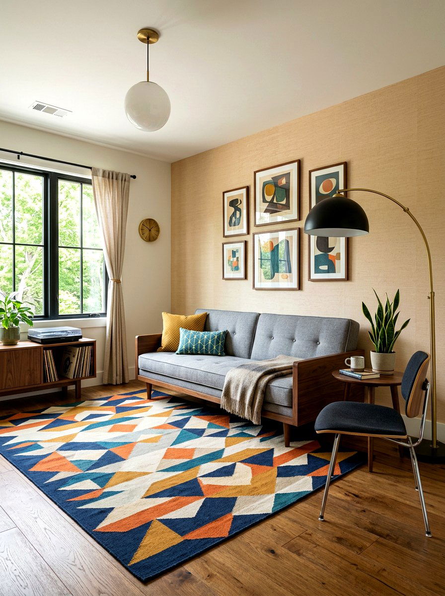 Mid Century Modern Guest Room - 30 sofa bed room ideas