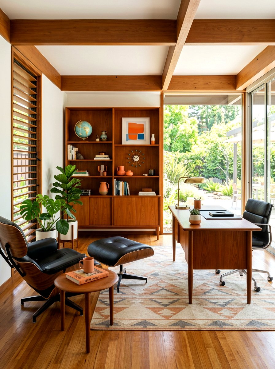 Mid Century Modern Home Office - 30 luxury home office ideas