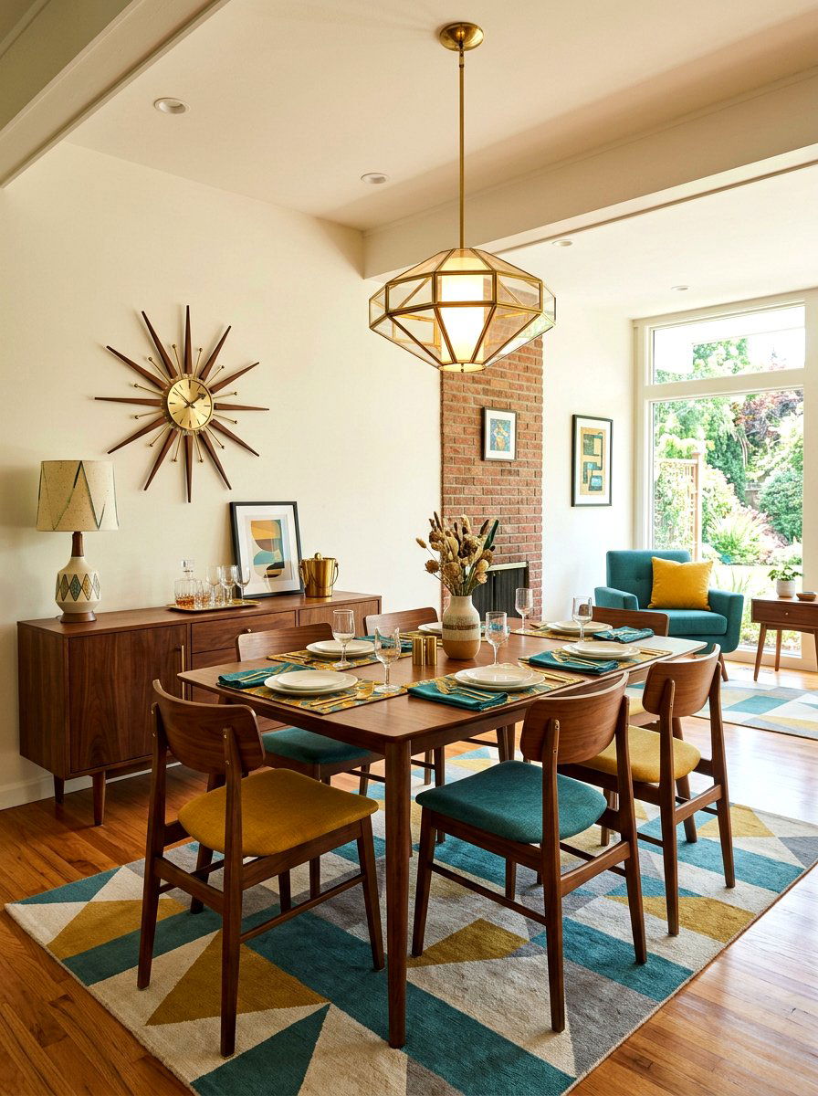 Mid Century Modern Hosting Room - 30 Thanksgiving hosting room ideas