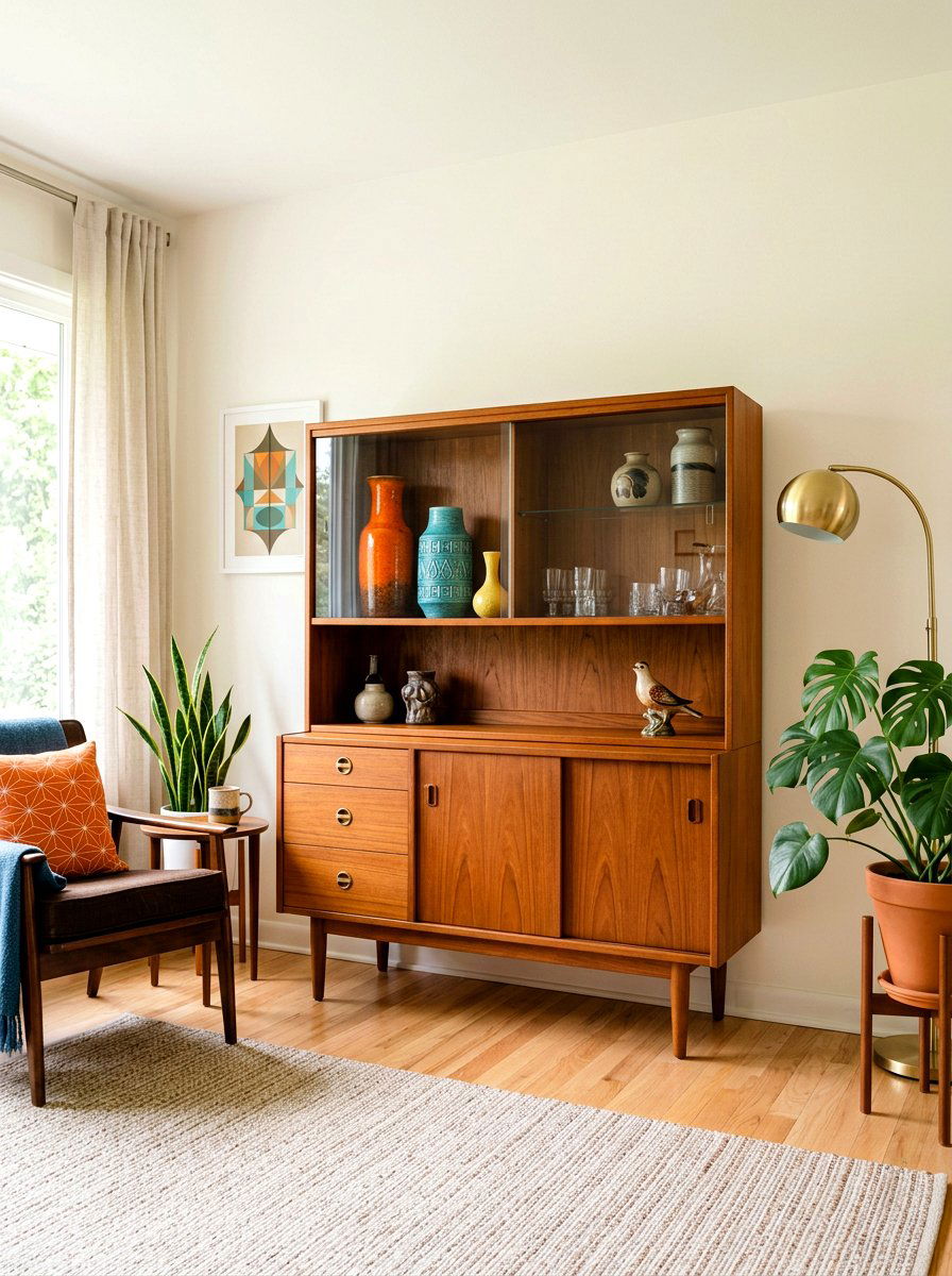 Mid Century Modern Hutch - 30 kitchen hutch ideas