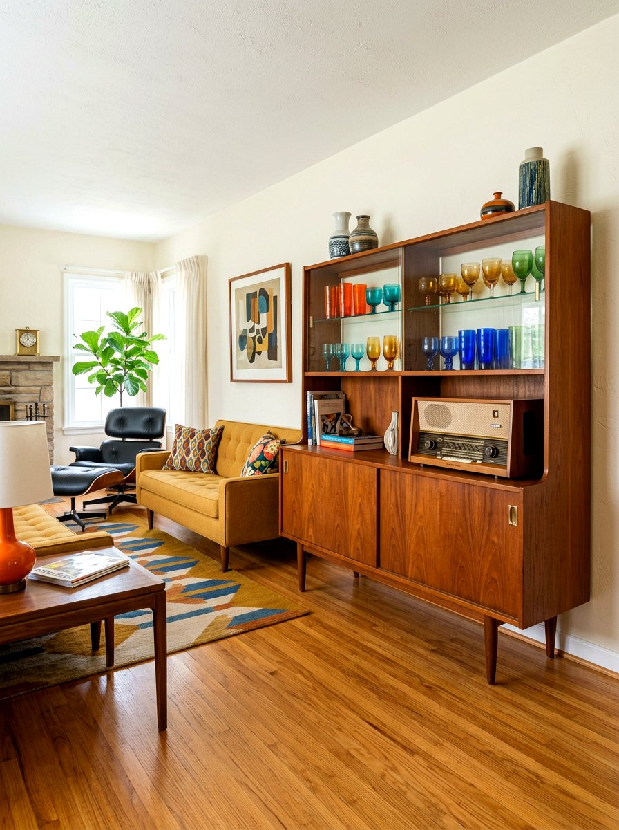 Mid Century Modern Hutch - 30 china hutch styling ideas