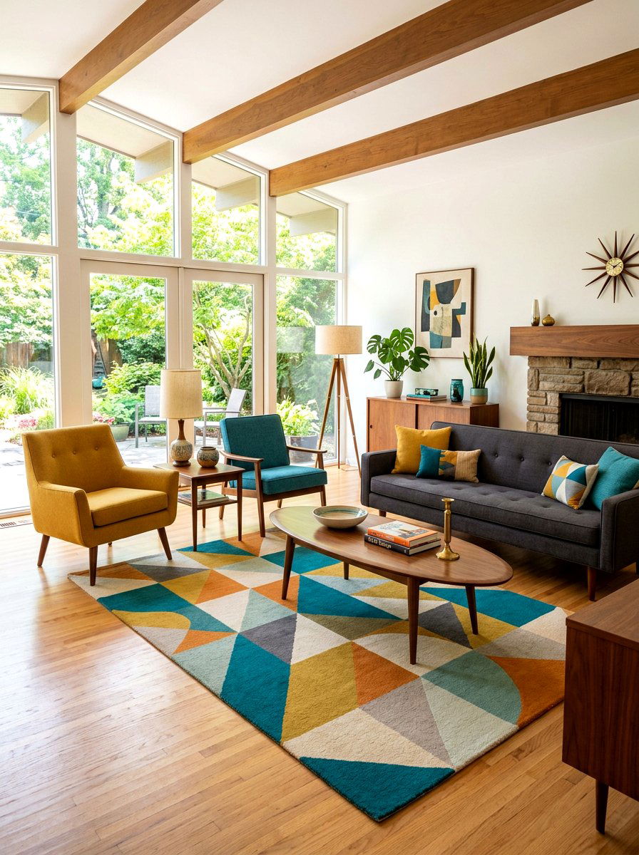 Mid Century Modern Keeping Room - 30 keeping room ideas