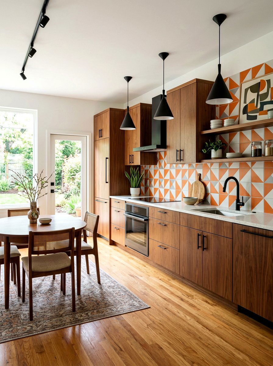 Mid Century Modern Kitchen - 30 one wall kitchen ideas