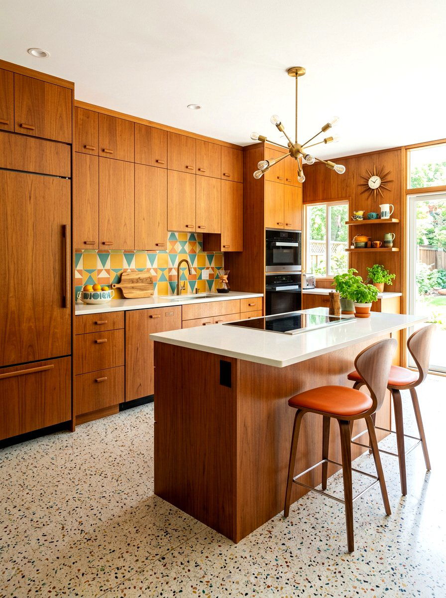 Mid Century Modern Kitchen - 30 panel ready kitchen ideas