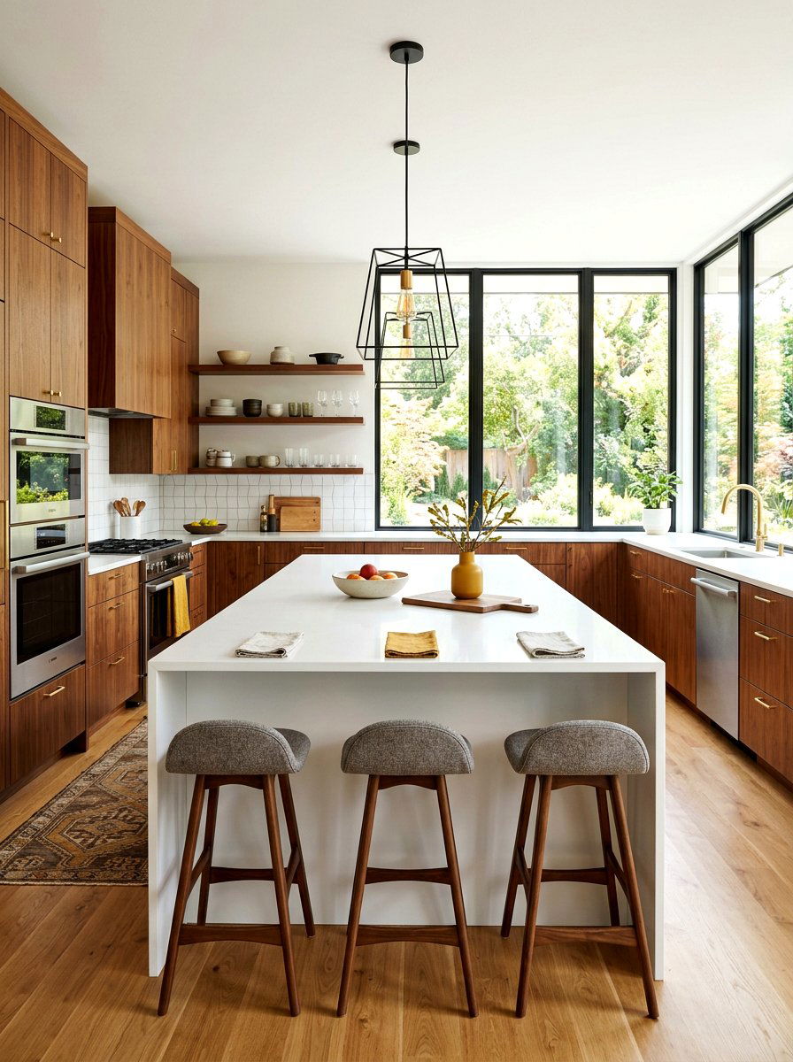 Mid Century Modern Kitchen - 30 retro kitchen ideas