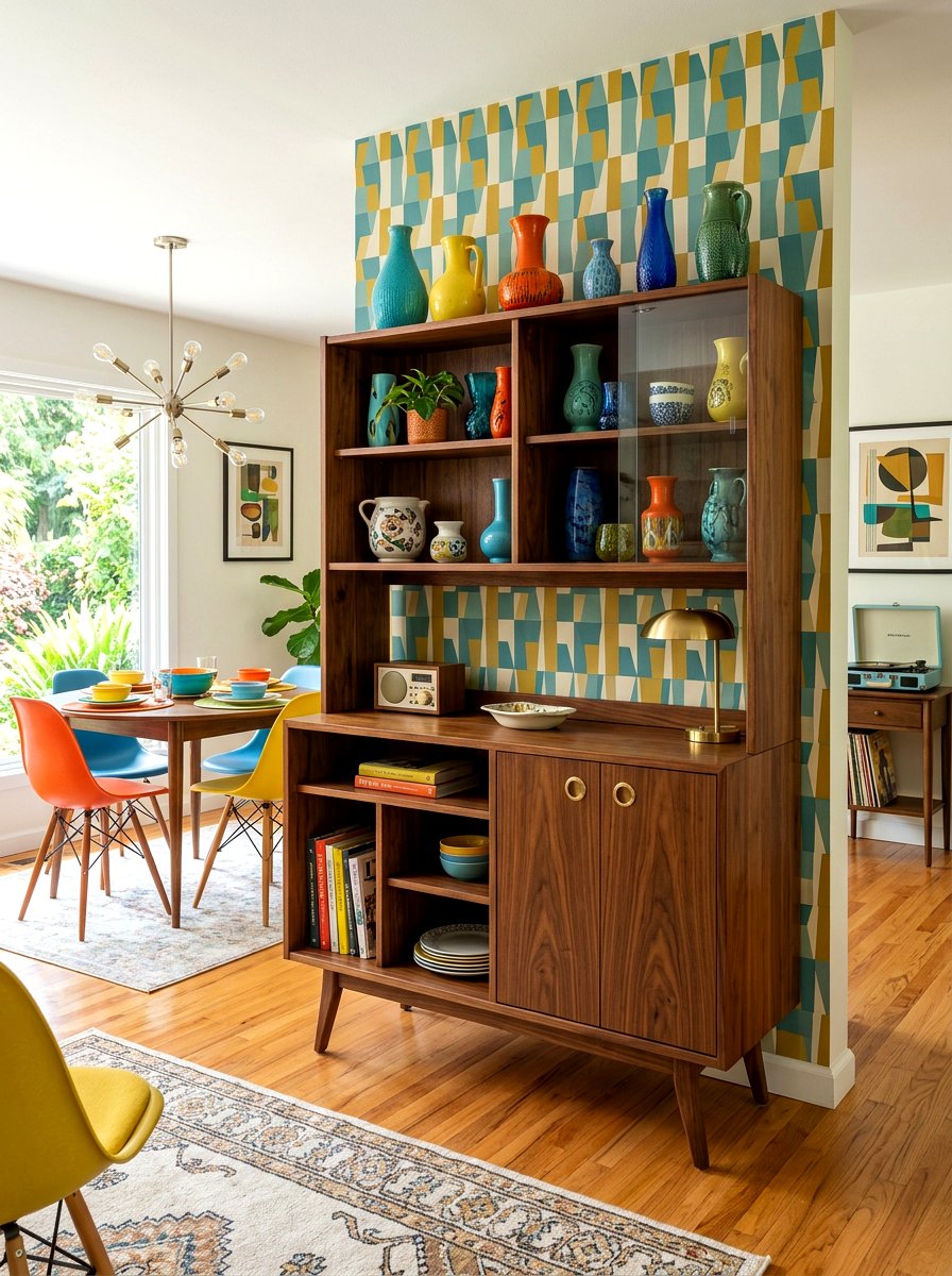 Mid Century Modern Kitchen Hutch - 30 hutch kitchen storage ideas