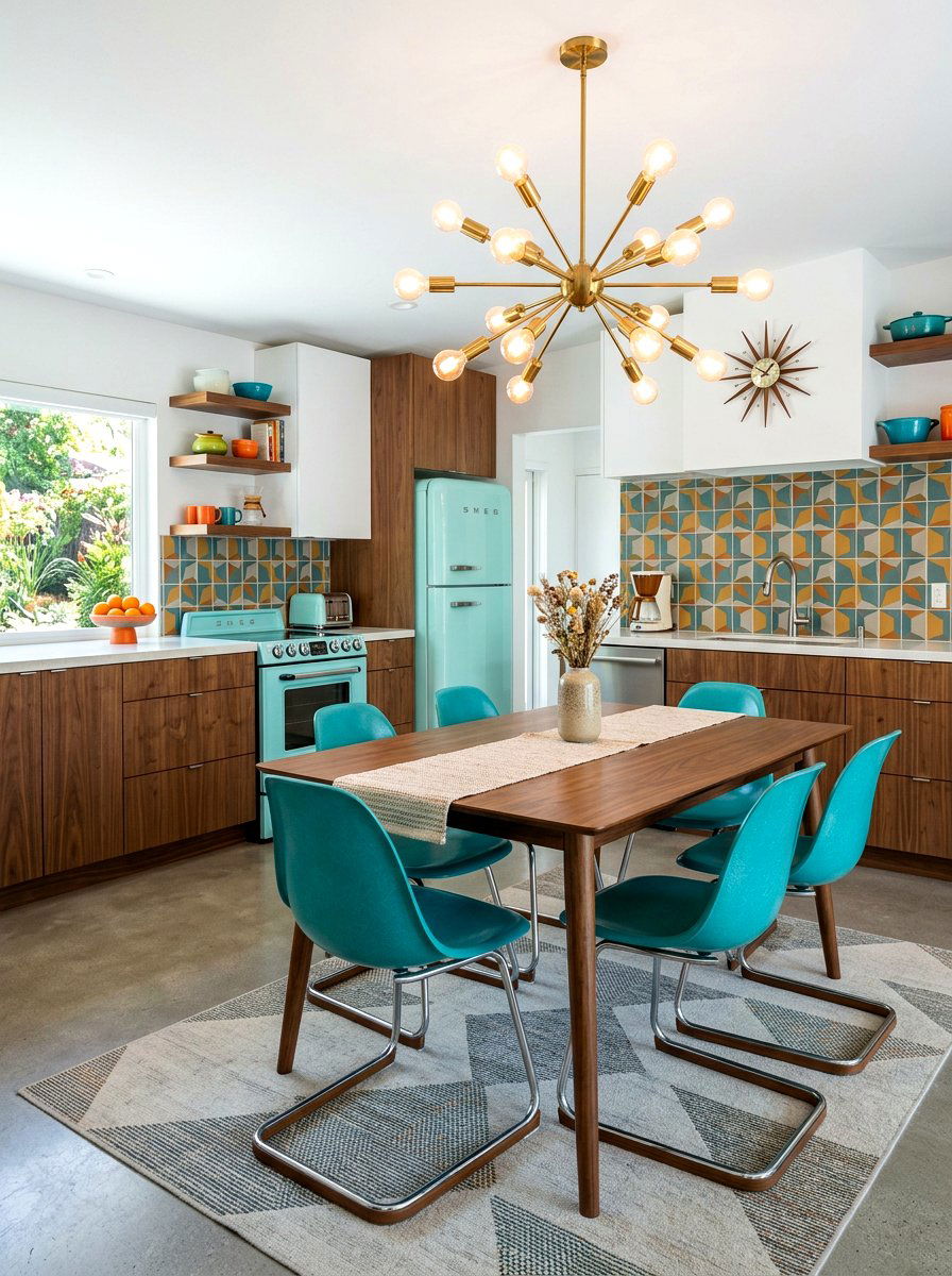 Mid Century Modern Kitchen Set - 30 kitchen dining area ideas