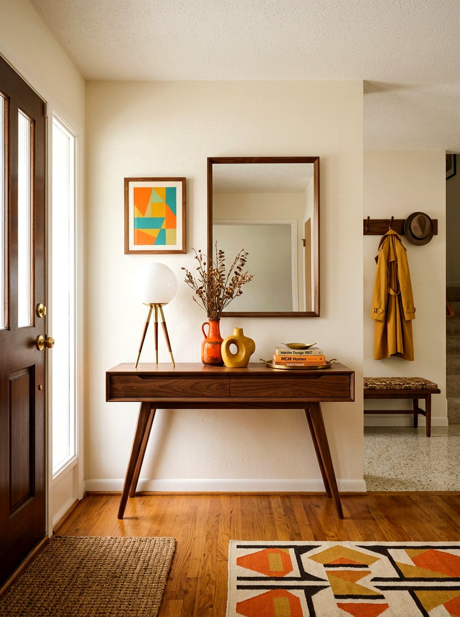 Mid Century Modern Lamp - 30 console table lamp ideas