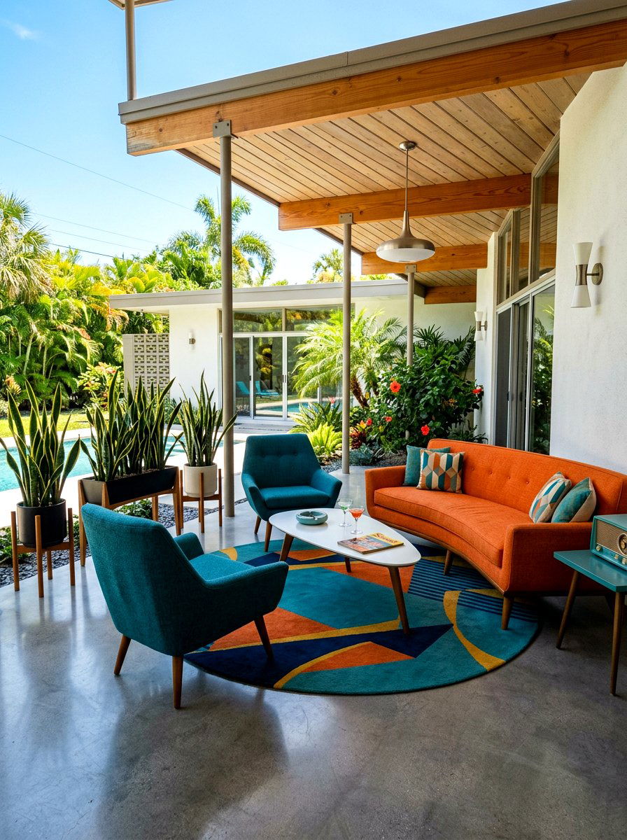 Mid Century Modern Lanai - 30 villa patio styling ideas