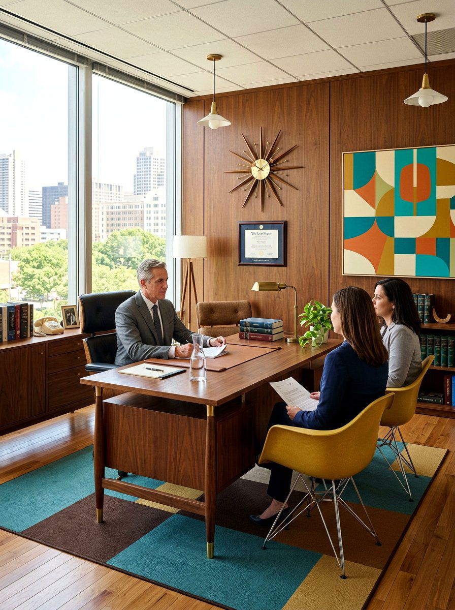 Mid Century Modern Law Office - 30 attorney office ideas