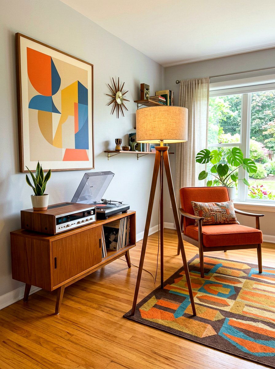 Mid Century Modern Living Room Lamp - 30 lamp styling ideas