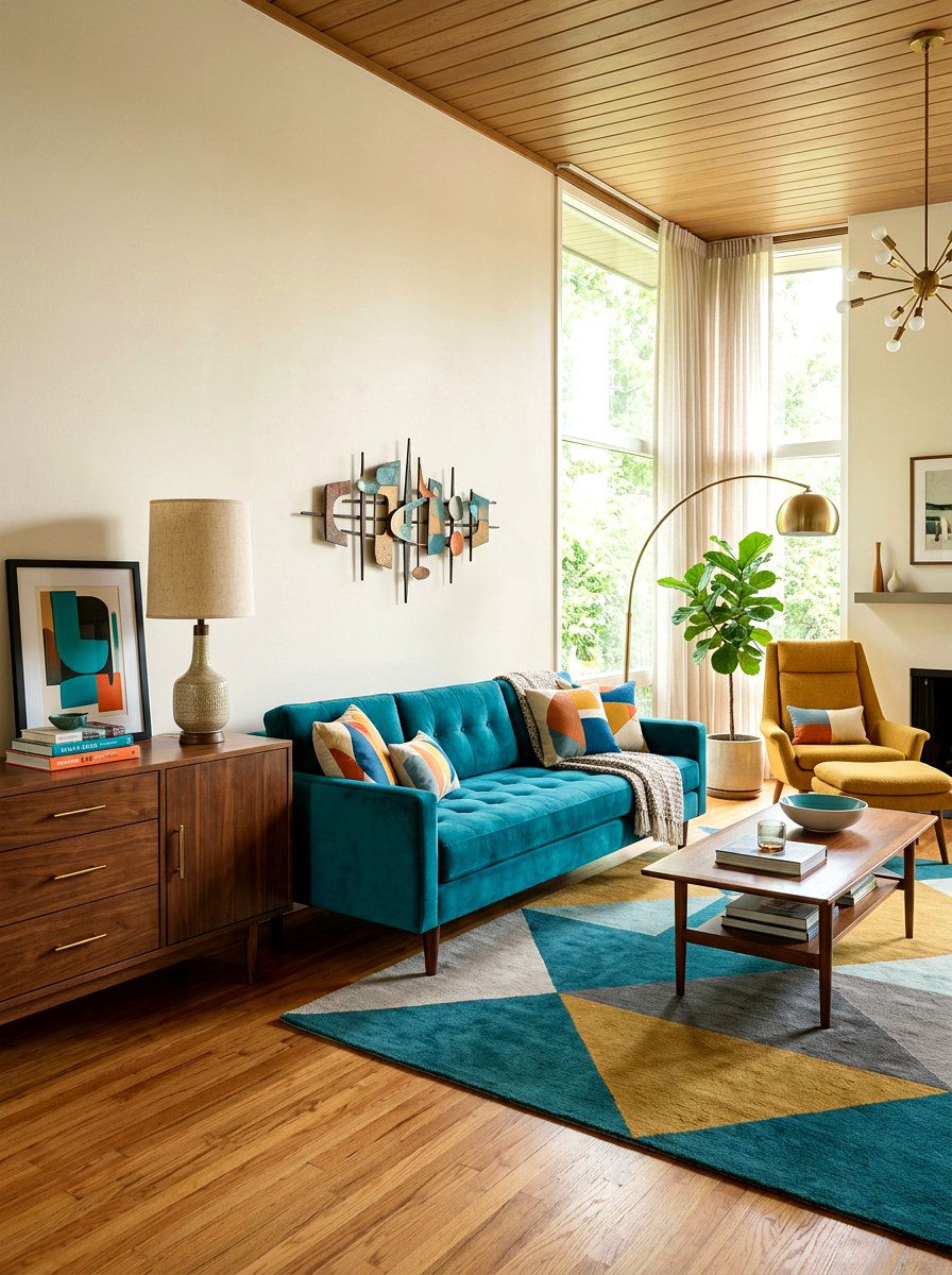 Mid Century Modern Living Room - 30 apartment living room ideas