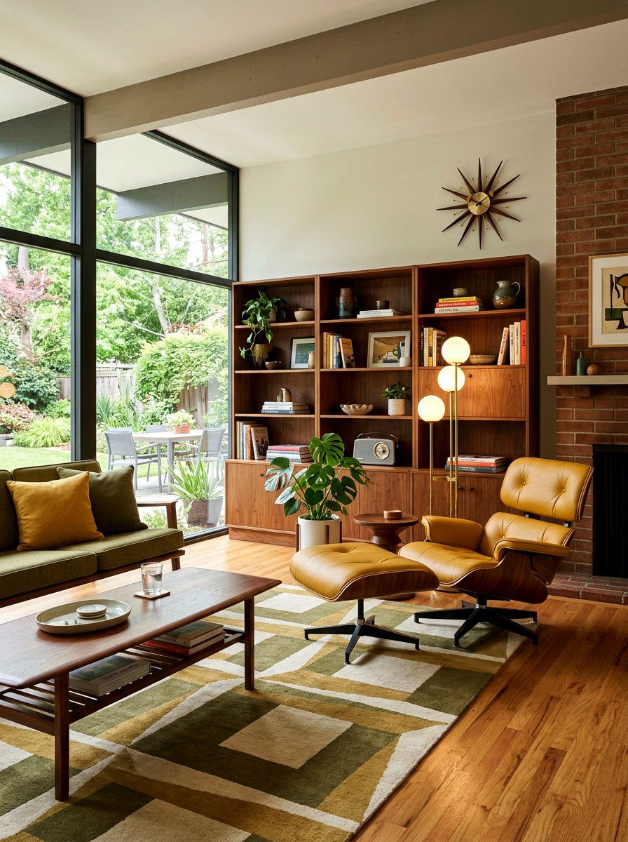 Mid Century Modern Lounge - 30 reading den ideas