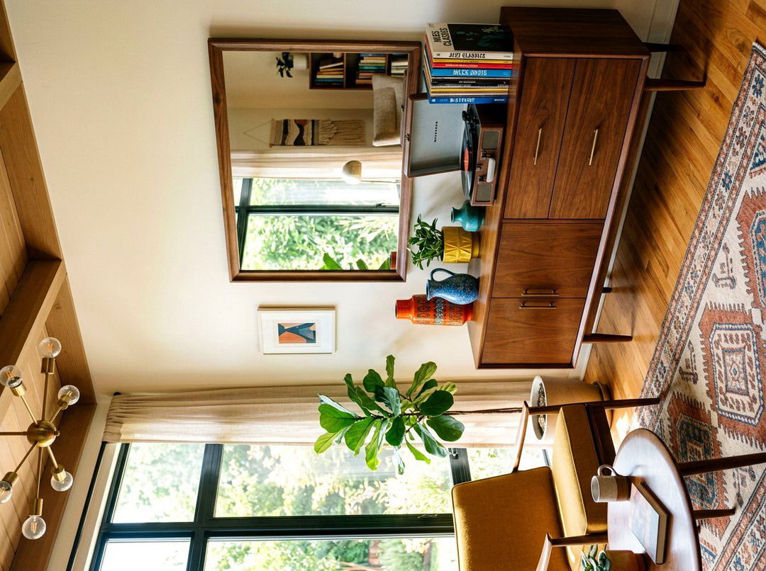 Mid Century Modern Mirror - 30 mirror wall ideas