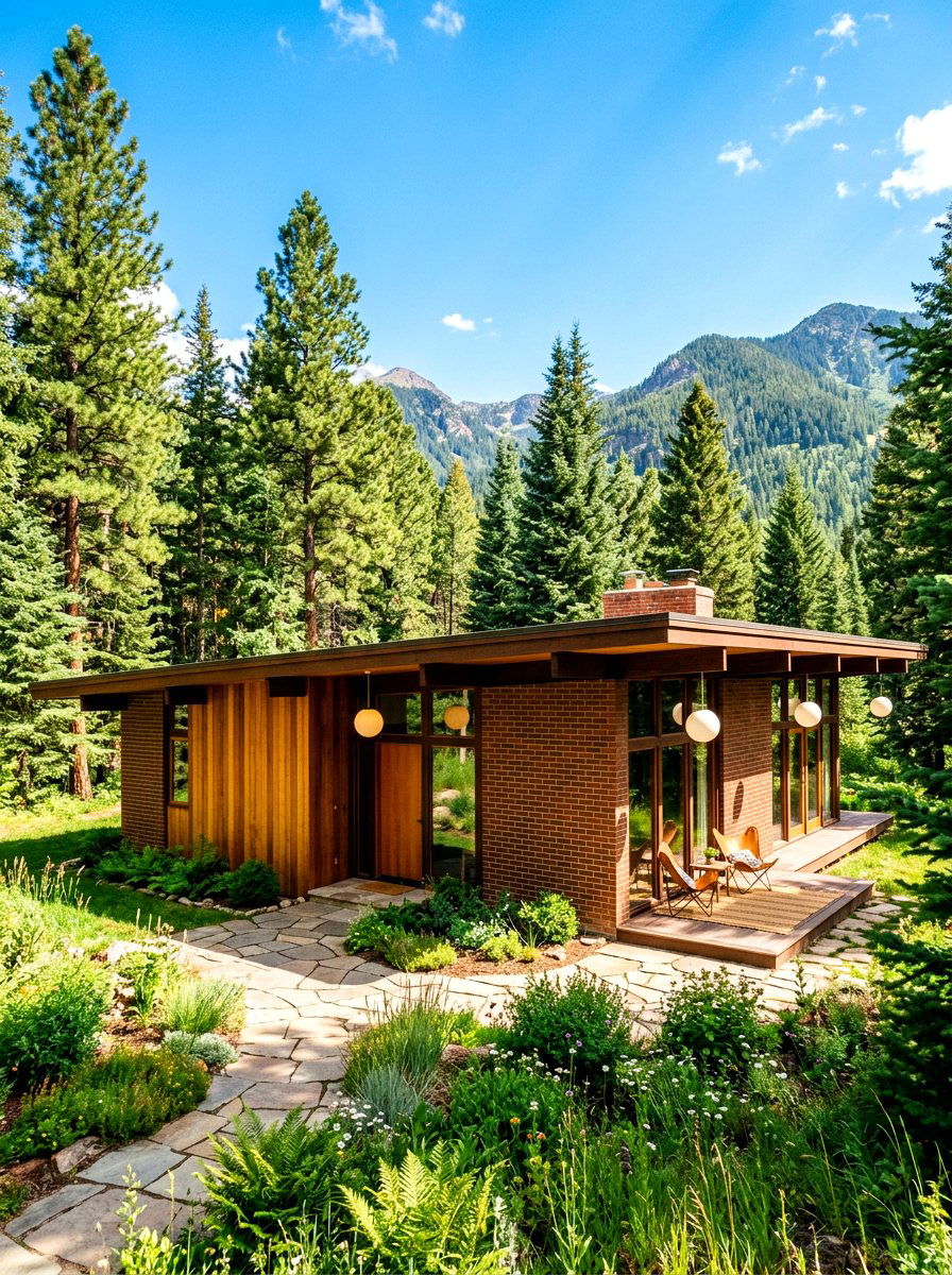 Mid Century Modern Mountain - 30 mountain house exterior ideas