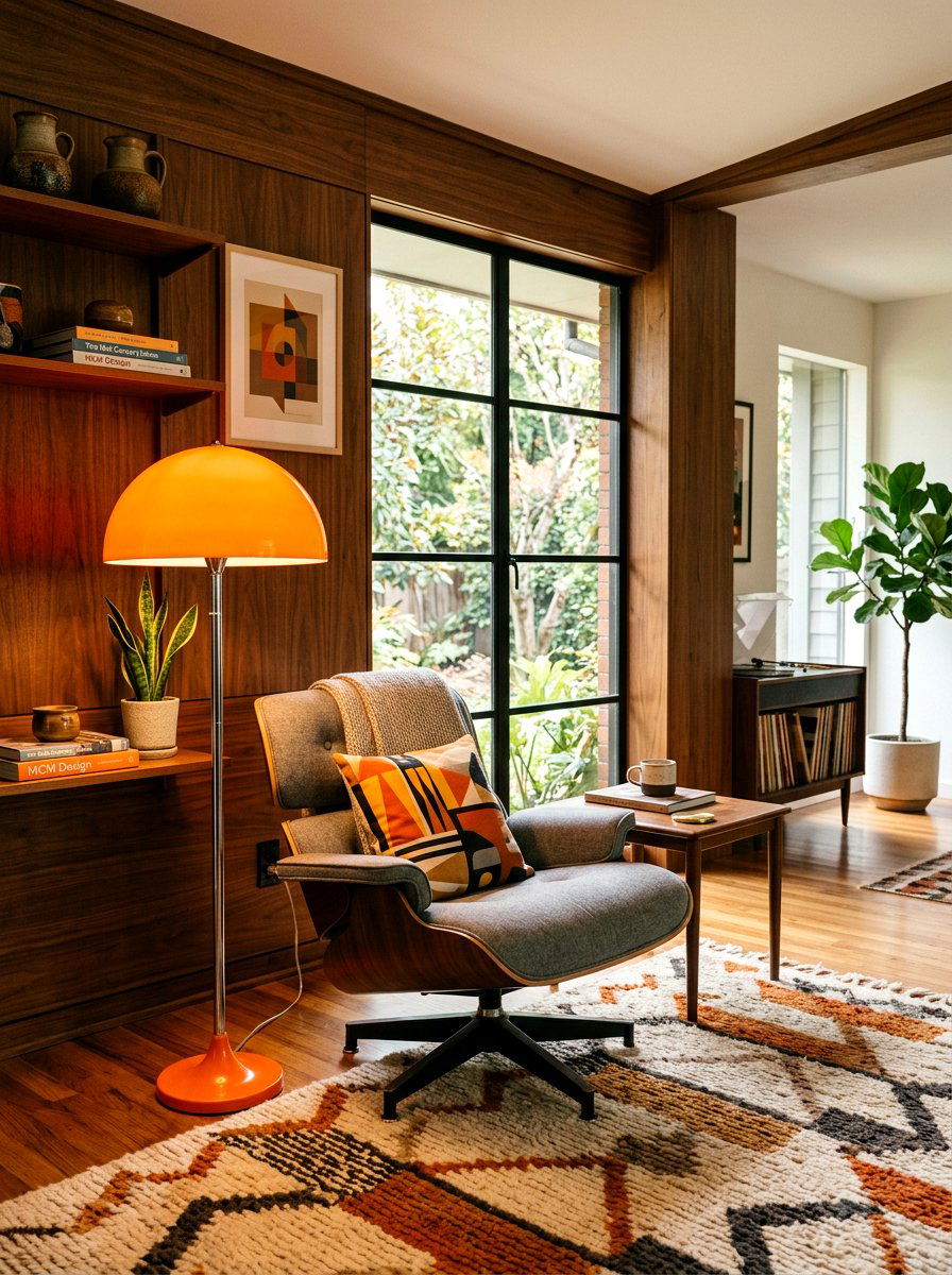 Mid Century Modern Mushroom Lamp - 30 floor lamp corner ideas
