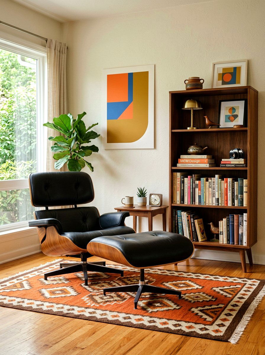 Mid Century Modern Nook - 30 reading nook ideas