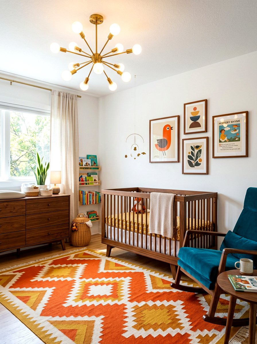 Mid Century Modern Nursery - 30 Pinterest nursery ideas