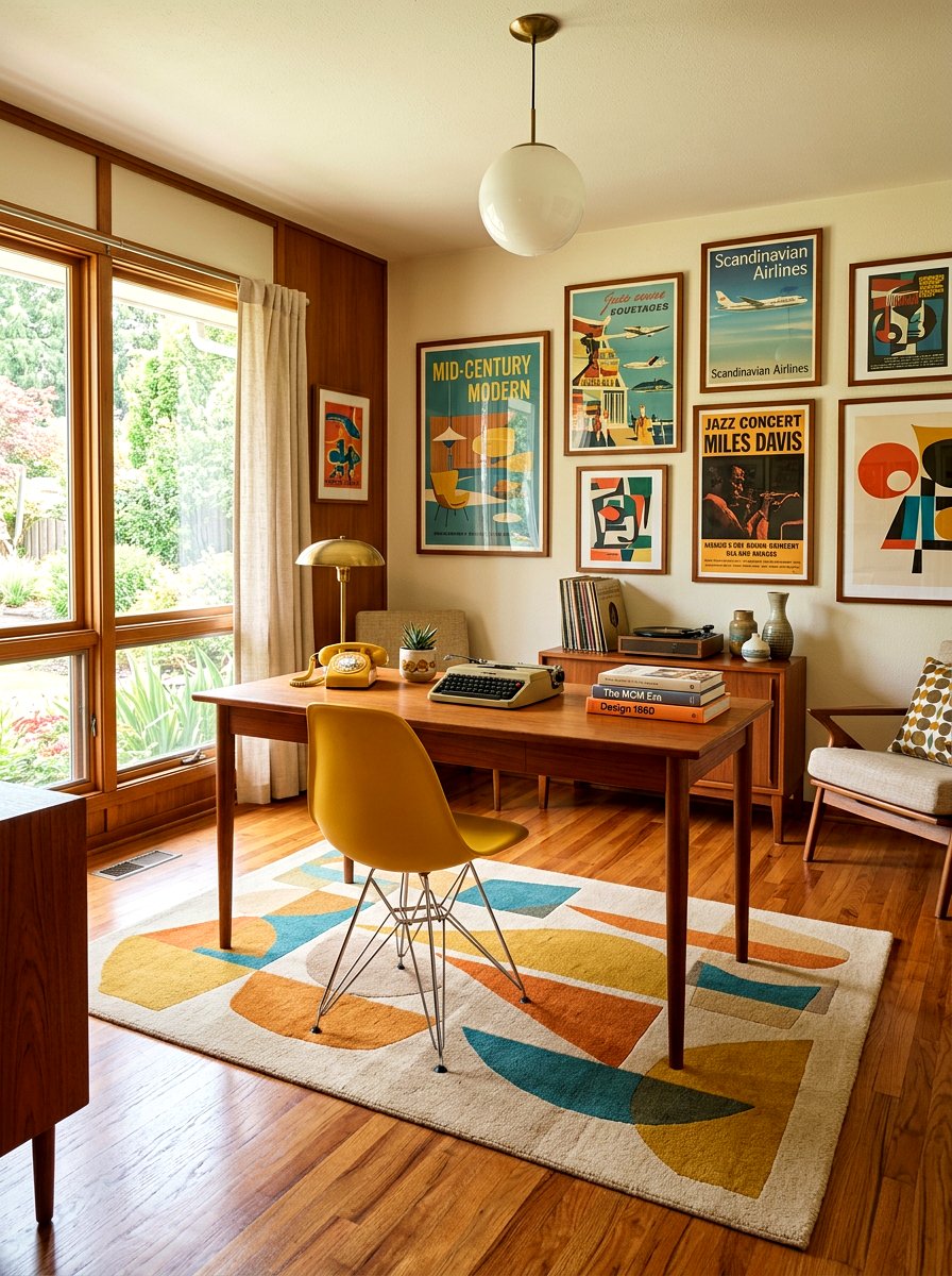 Mid Century Modern Office Rug - 30 office rug ideas
