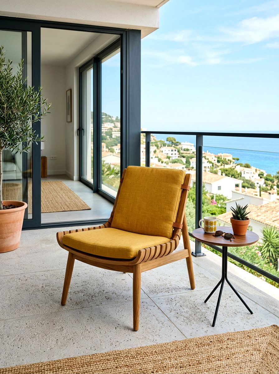 Mid Century Modern Outdoor Chair - 30 balcony lounge chair ideas