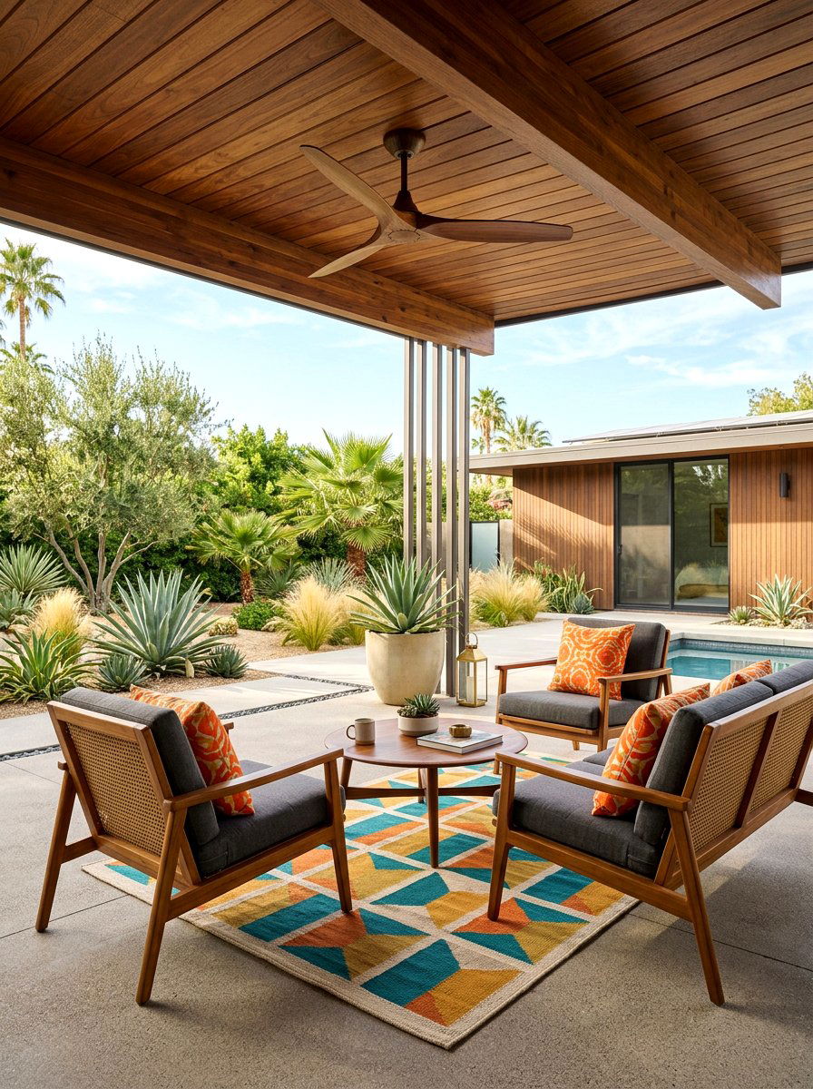Mid Century Modern Outdoor Fan - 30 outdoor ceiling fan patio ideas